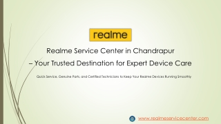 Realme service center, Chandrapur