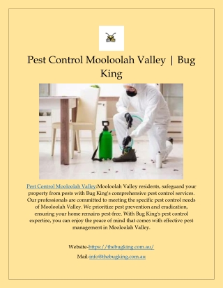 Pest Control Mooloolah Valley