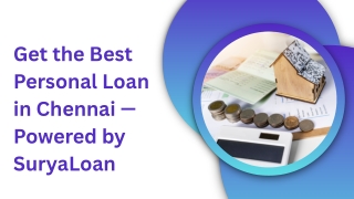 Get the Best Personal Loan in Chennai — Powered by SuryaLoan