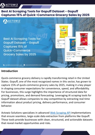 Best AI Scraping Tools for Gopuff Dataset 2025