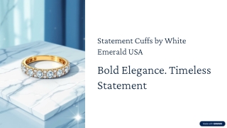 Statement Cuffs by White Emerald USA – Bold Elegance, Timeless Design
