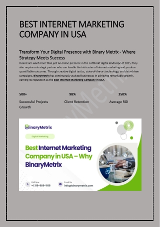 Best Internet Marketing Company in USA