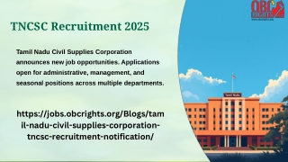 TNCSC Recruitment