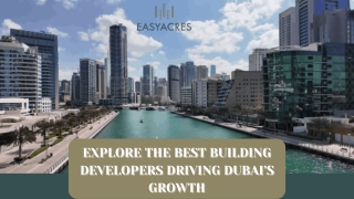 Explore the Best Building Developers Driving Dubai’s Growth
