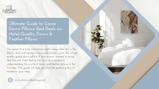 Upgrade Your Sleep with Premium Goose Down Pillows