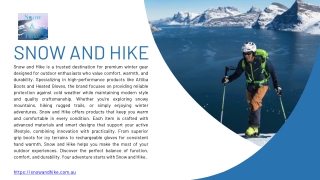 Experience Comfort and Warmth with Attiba Boots and Heated Gloves