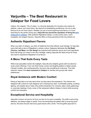 best restaurant in udaipur