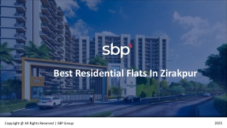 Best Residential Flats In Zirakpur