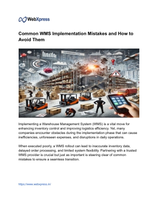 Common WMS Implementation Mistakes and How to Avoid Them