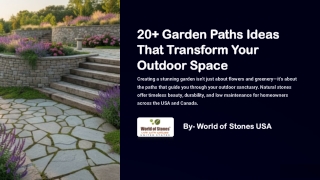 20  Stunning Garden Path Ideas Using Natural Stones