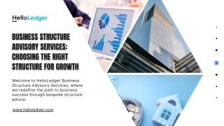 Expert Business Structure Advisory Services for Smarter Business Growth