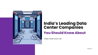 India’s Leading Data Center Companies You Should Know About