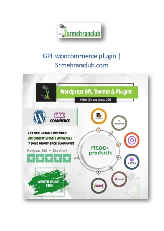 GPL woocommerce plugin | Srmehranclub.com
