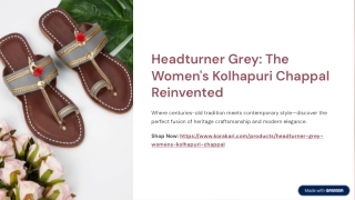 Headturner-Grey-The-Womens-Kolhapuri-Chappal-Reinvented