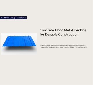 Concrete Floor Metal Decking for Durable Construction