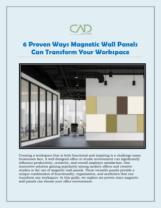 6 Proven Ways Magnetic Wall Panels Can Transform Your Workspace
