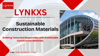 Sustainable Construction Materials