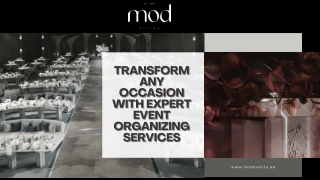 Transform Any Occasion with Expert Event Organizing Services