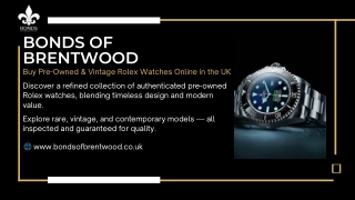 Buy Pre Owned Rolex watches online UK Vintage Rolex Watches for Sale