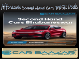 Affordable Second Hand Cars BBSR Deals