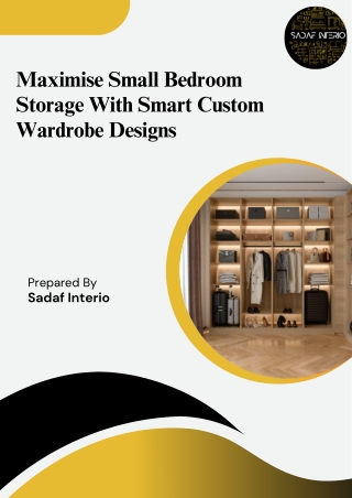 Maximise Small Bedroom Storage With Smart Custom Wardrobe Designs