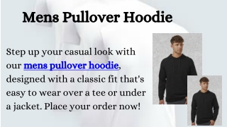 Mens Pullover Hoodie