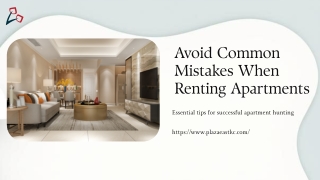 Avoid Common Mistakes When Renting Apartments