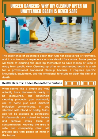 Discreet Unattended Death Scene Cleanup