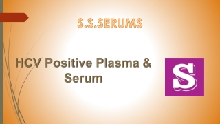 HCV Positive plasma and serum