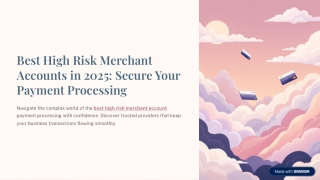 Best High Risk Merchant Accounts in 2025: Secure Your Payment Processing