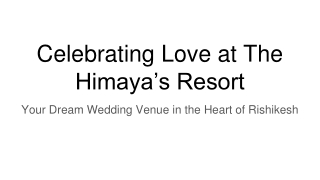 Celebrating Love at The Himaya’s Resort