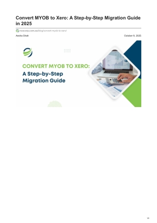MYOB to Xero: 2025 Step-by-Step Migration Guide