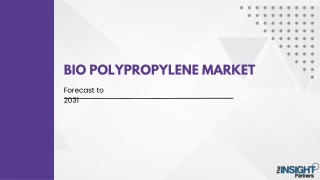 Bio Polypropylene Market Opportunities, Forecast, Size, Competitive Analysis til