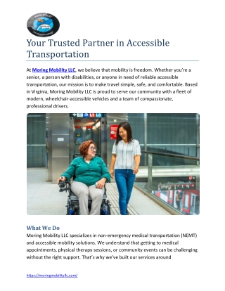 Your Trusted Partner in Accessible Transportation