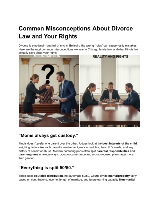 Common Misconceptions About Divorce Law and Your Rights (1)