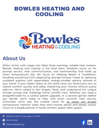 Bowles Heating and Cooling