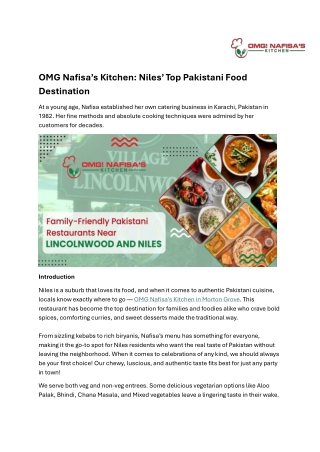 Pakistani Food Delivery in Morton Grove, IL