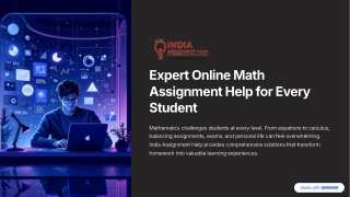 Expert Online Math Assignment Help for Every Student