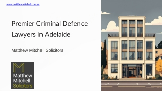 Premier Criminal Lawyers in Adelaide