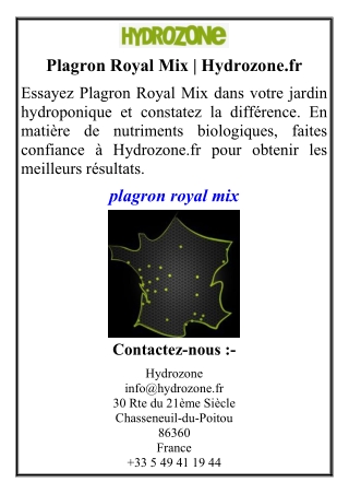 Plagron Royal Mix | Hydrozone.fr