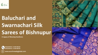 Baluchari and Swarnachari Silk Sarees of Bishnupur