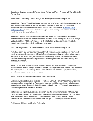 K Raheja Vistas Pune (3)