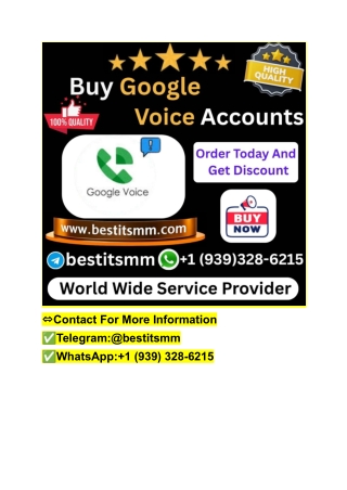 Buy Google Voice Account _ PVA Google Voice-