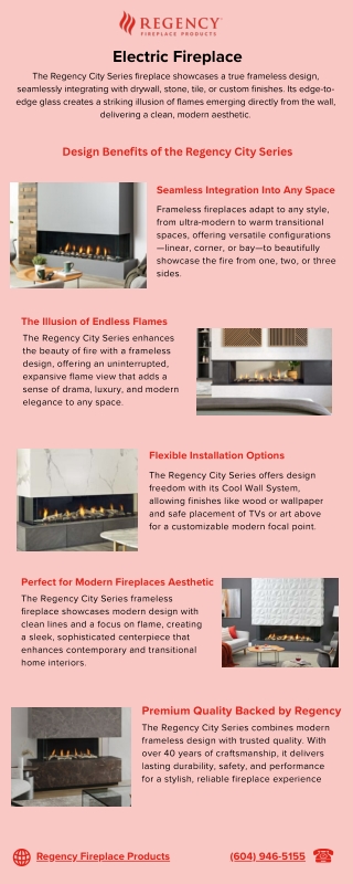 Design Benefits of the Regency City Series