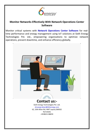 Monitor Networks Effectively With Network Operations Center Software