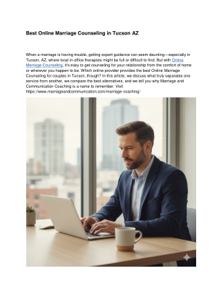 Best Online Marriage Counseling in Tucson AZ