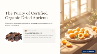 The Purity of Certified Organic Dried Apricots