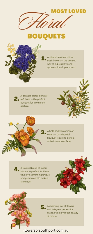 Elegant Natural Flower Bouquets in Gold Coast, Australia