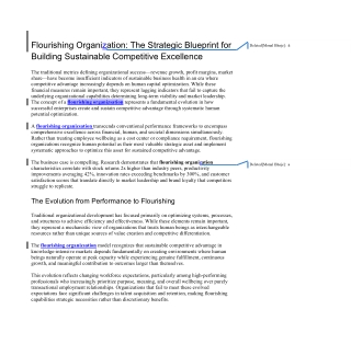 Flourishing Organisation The Strategic Blueprint for Building Sustainable Competitive Excellence_SH