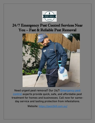 emergency pest control